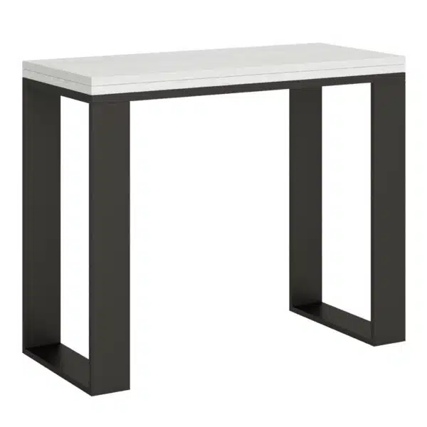 Consolle allungabile 90x40/300 cm Tecno bianco frassino