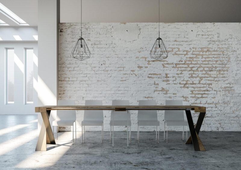 Consolle allungabile 90x40/300 cm Diago noce - immagine 4