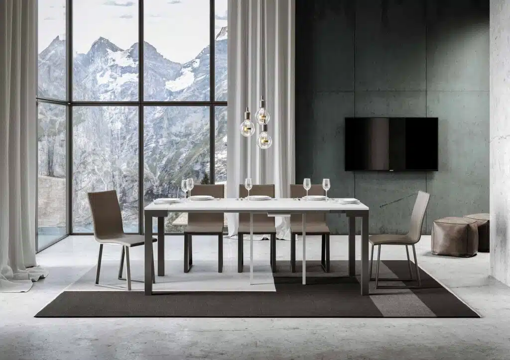 Consolle allungabile 90x40/196 cm Everyday Small Evolution bianco frassino - foto 3