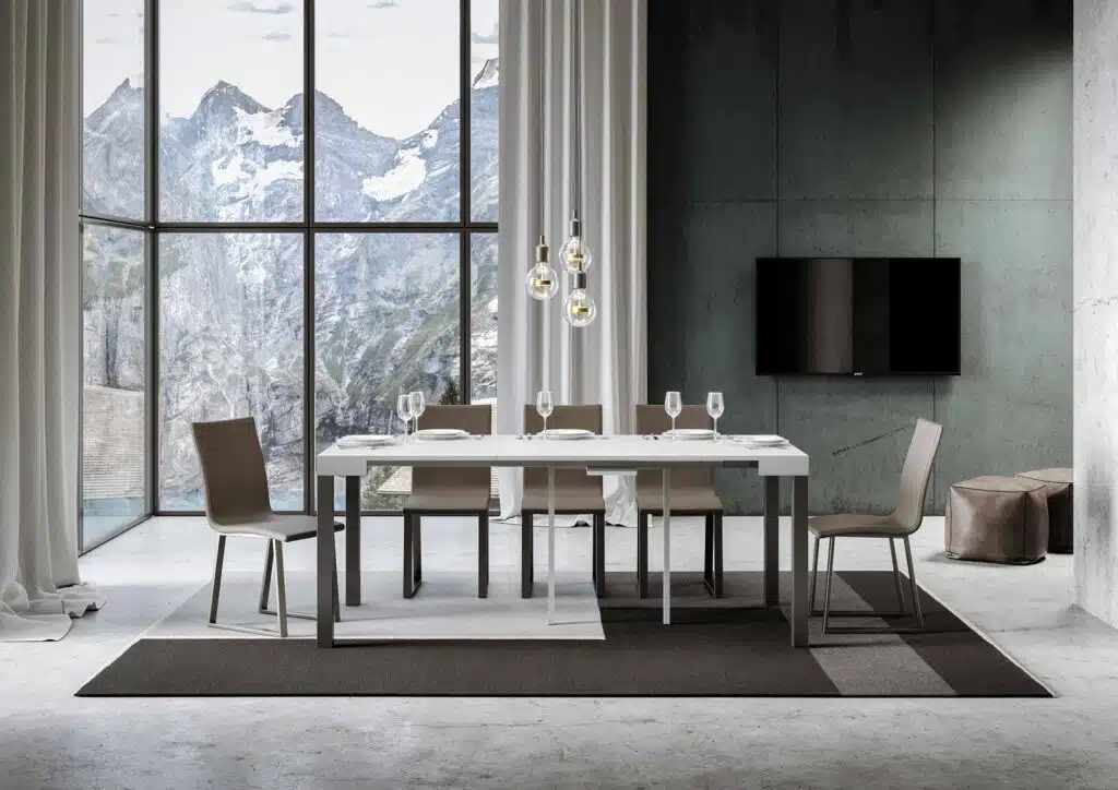 Consolle allungabile 90x40/196 cm Everyday Small bianco frassino - foto 3