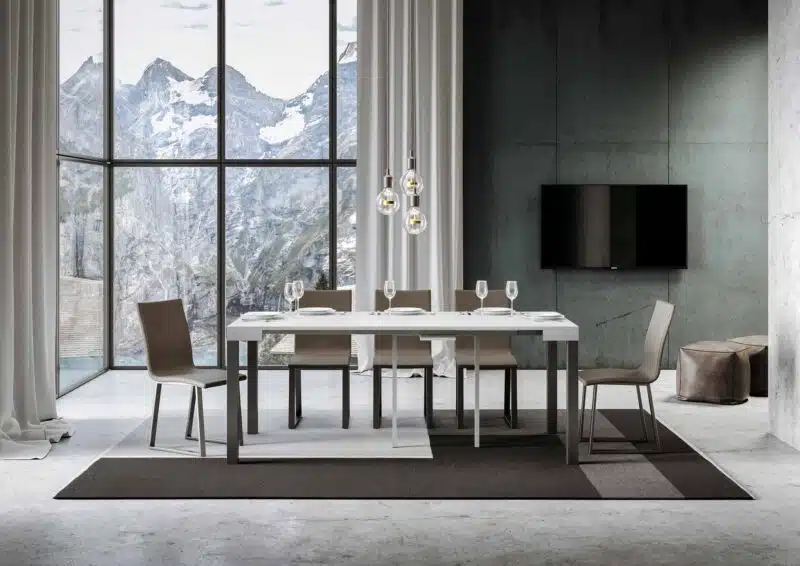 Consolle allungabile 90x40/196 cm Everyday Small bianco frassino - foto 3