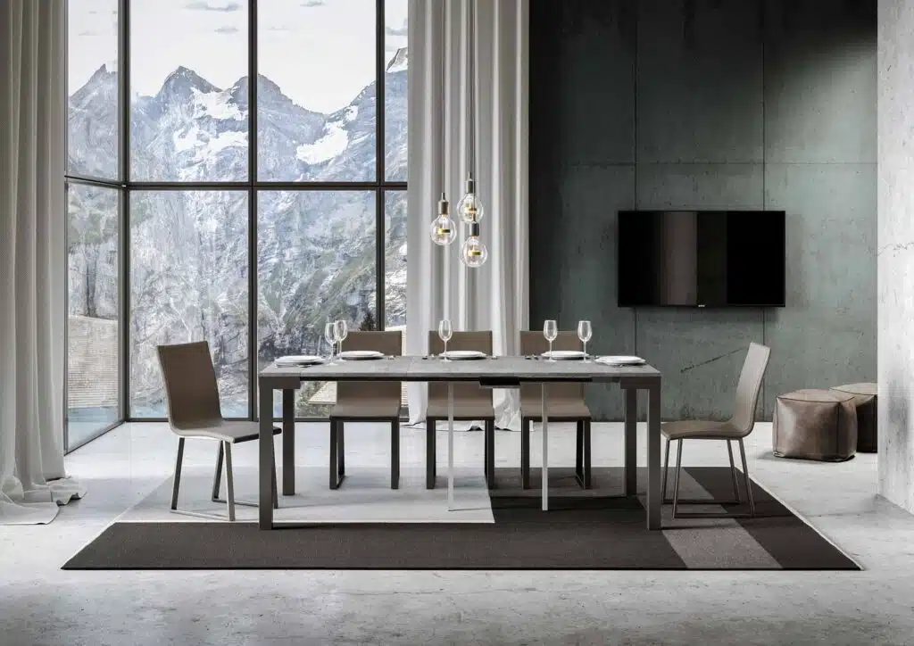 Consolle allungabile 90x40/196 cm Everyday Small Evolution cemento - foto 3