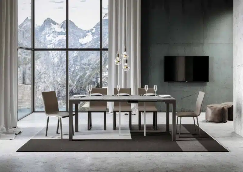 Consolle allungabile 90x40/196 cm Everyday Small Evolution cemento - foto 3