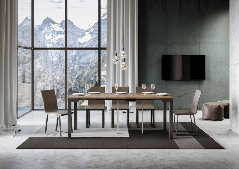 Consolle allungabile 90x40/196 cm Everyday Small Evolution noce - immagine 3