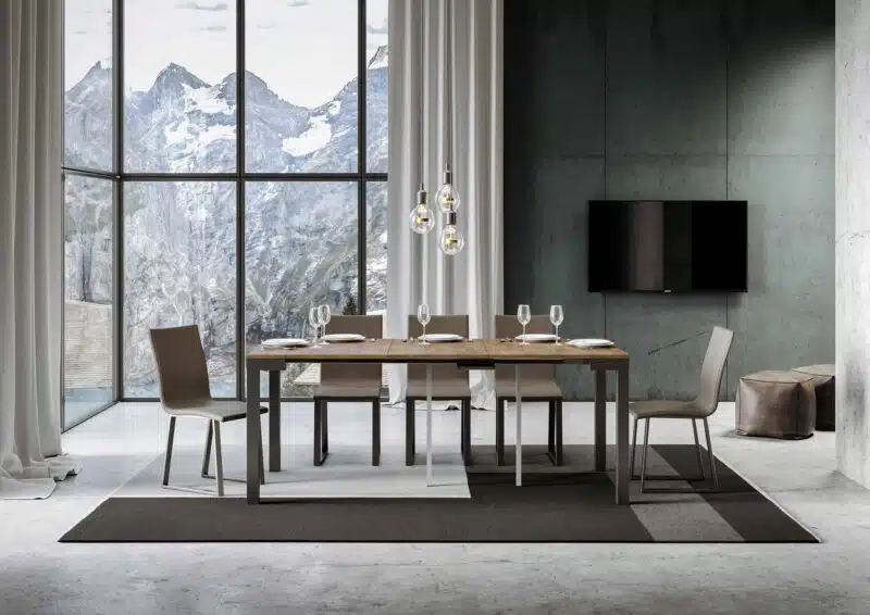 Consolle allungabile 90x40/300 cm Everyday Evolution noce - foto 3