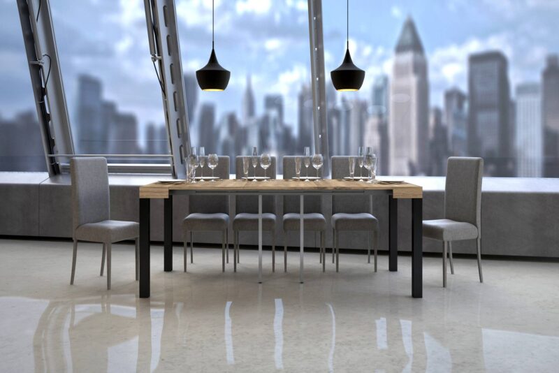 Consolle allungabile 90x40/196 cm Everyday Small quercia natura - immagine 3