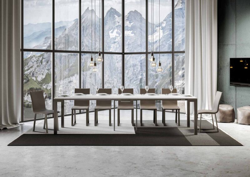 Consolle allungabile 90x40/300 cm Everyday Evolution bianco frassino - immagine 4