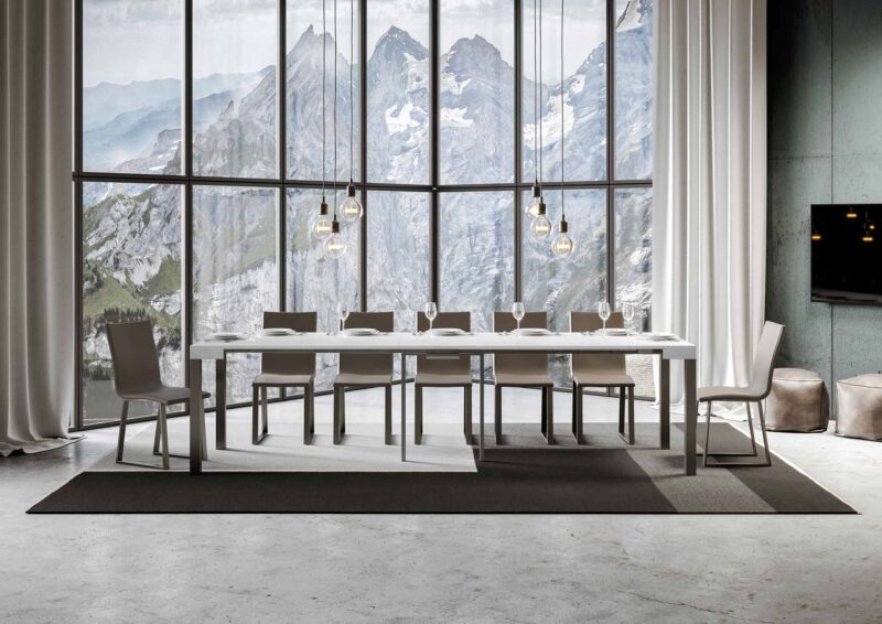 Consolle allungabile 90x40/300 cm Everyday bianco frassino - immagine 4