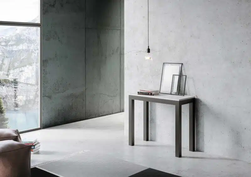 Consolle allungabile 90x40/196 cm Everyday Small Evolution bianco frassino - foto 2