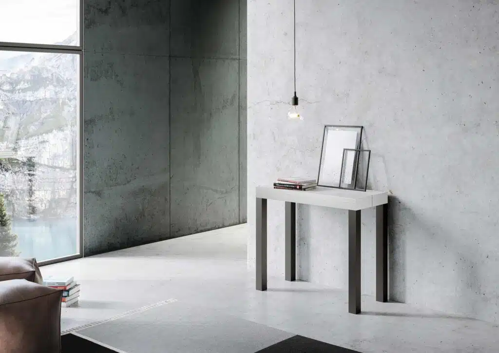 Consolle allungabile 90x40/196 cm Everyday Small bianco frassino - foto 2