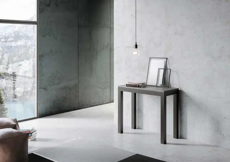 Consolle allungabile 90x40/196 cm Everyday Small Evolution cemento - foto 2