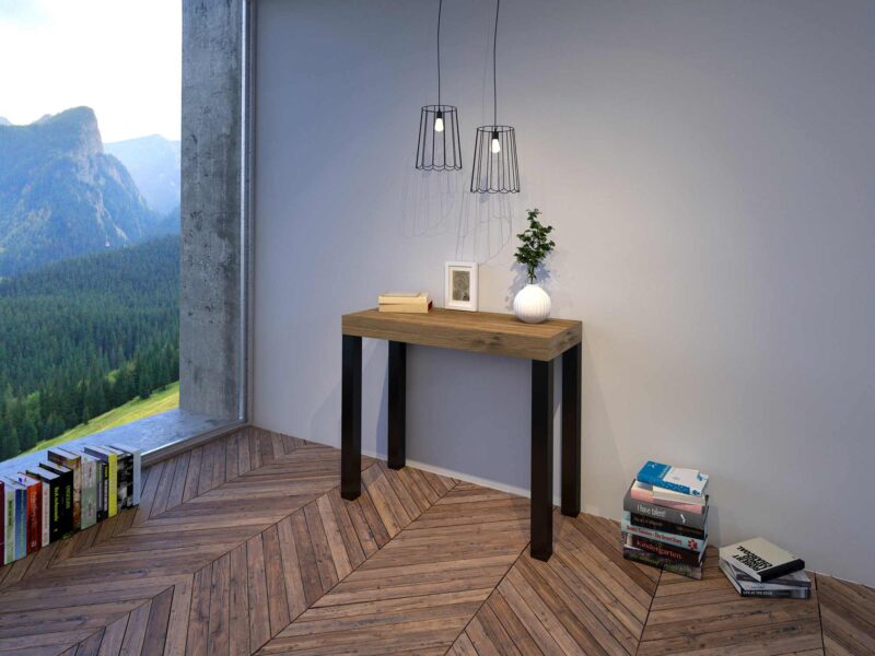 Consolle allungabile 90x40/196 cm Everyday Small quercia natura - immagine 2