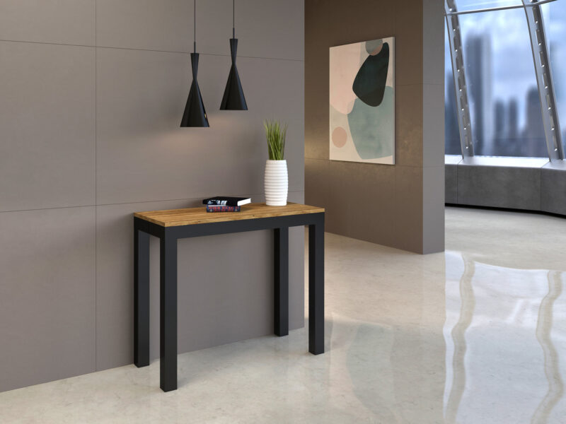 Consolle allungabile 90x40/196 cm Everyday Small Evolution quercia natura - immagine 2