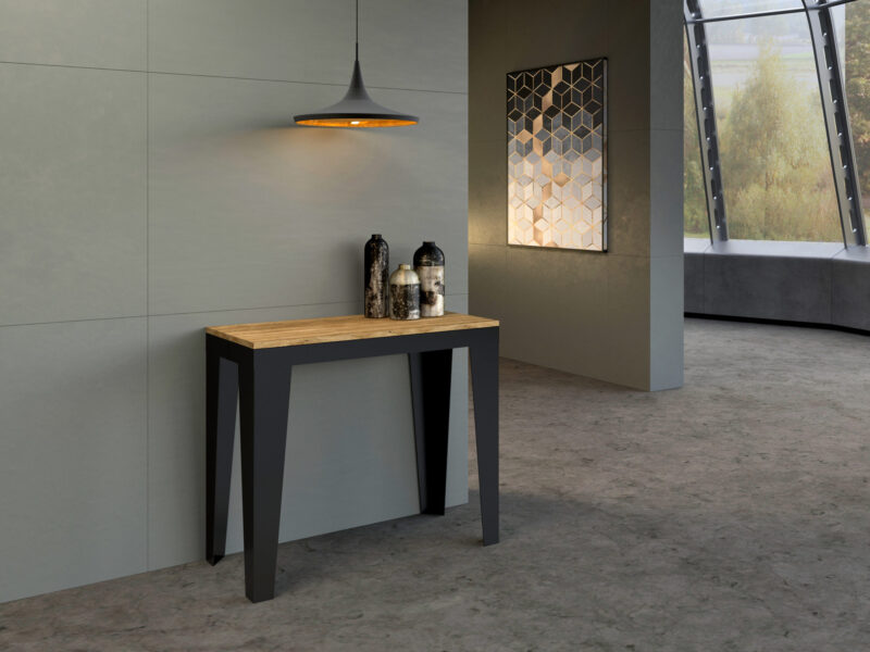 Consolle allungabile 90x40/300 cm Flame Evolution quercia natura - immagine 2