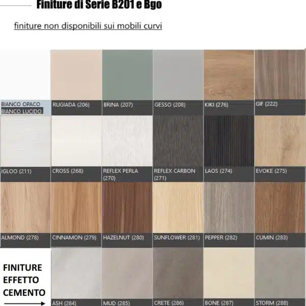 COMPAB B201 CITY - Mobile bagno sospeso L.120cm, piano integrato. Ambientazione bagno moderno.