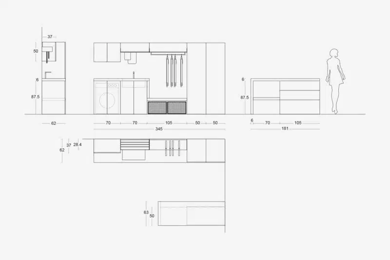 Arredo Lavanderia Funzionale ARCOM I-WASH 01 - Penisola Design - foto 7
