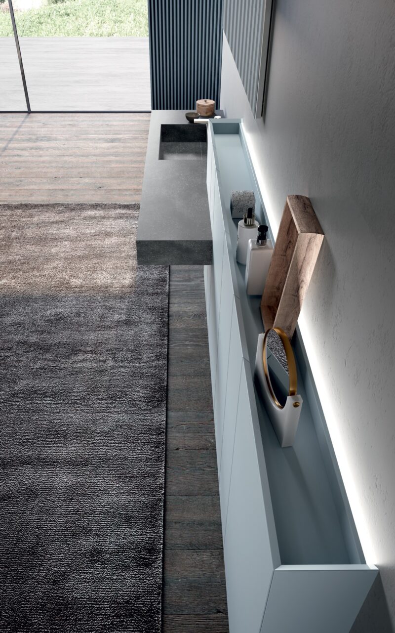 Mobile Bagno Sospeso Componibile | M3 Wally | Baxar Azzurra - immagine 2