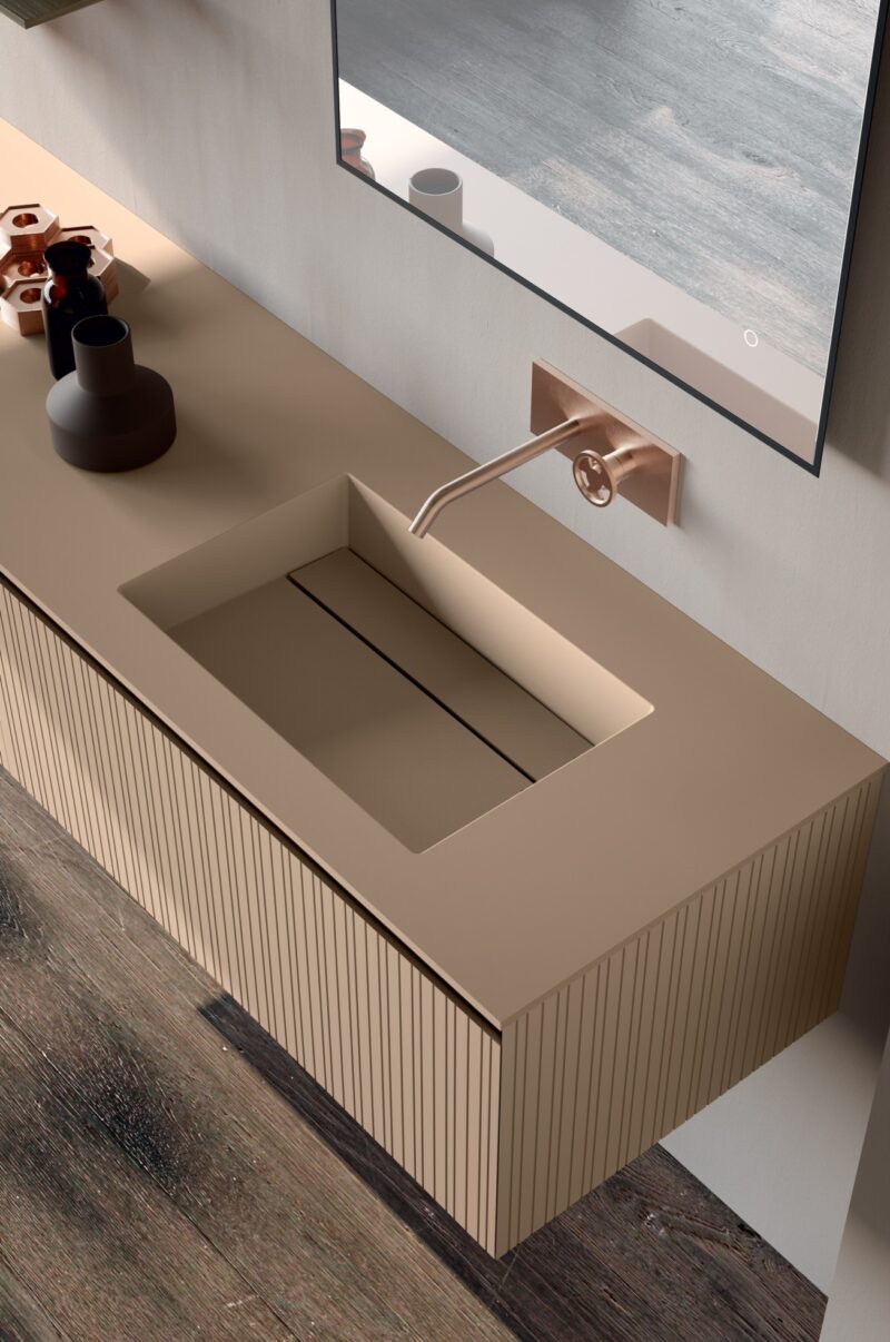 Mobile Bagno Cannettato di Design | M3 System | Baxar Azzurra - immagine 4