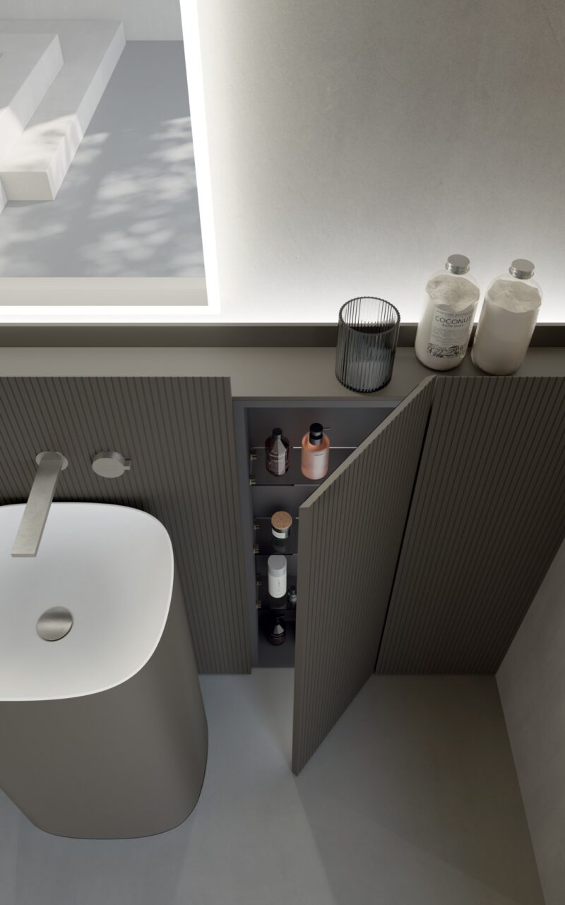 Mobile Bagno con Lavabo Freestanding | M3 Wally | Baxar Bagni - immagine 3