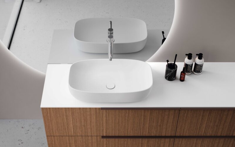 Mobile Bagno Rigatino di Design | M1 Line | Baxar Azzurra - immagine 4