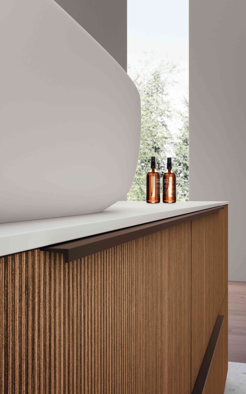 Mobile Bagno Rigatino di Design | M1 Line | Baxar Azzurra - immagine 5
