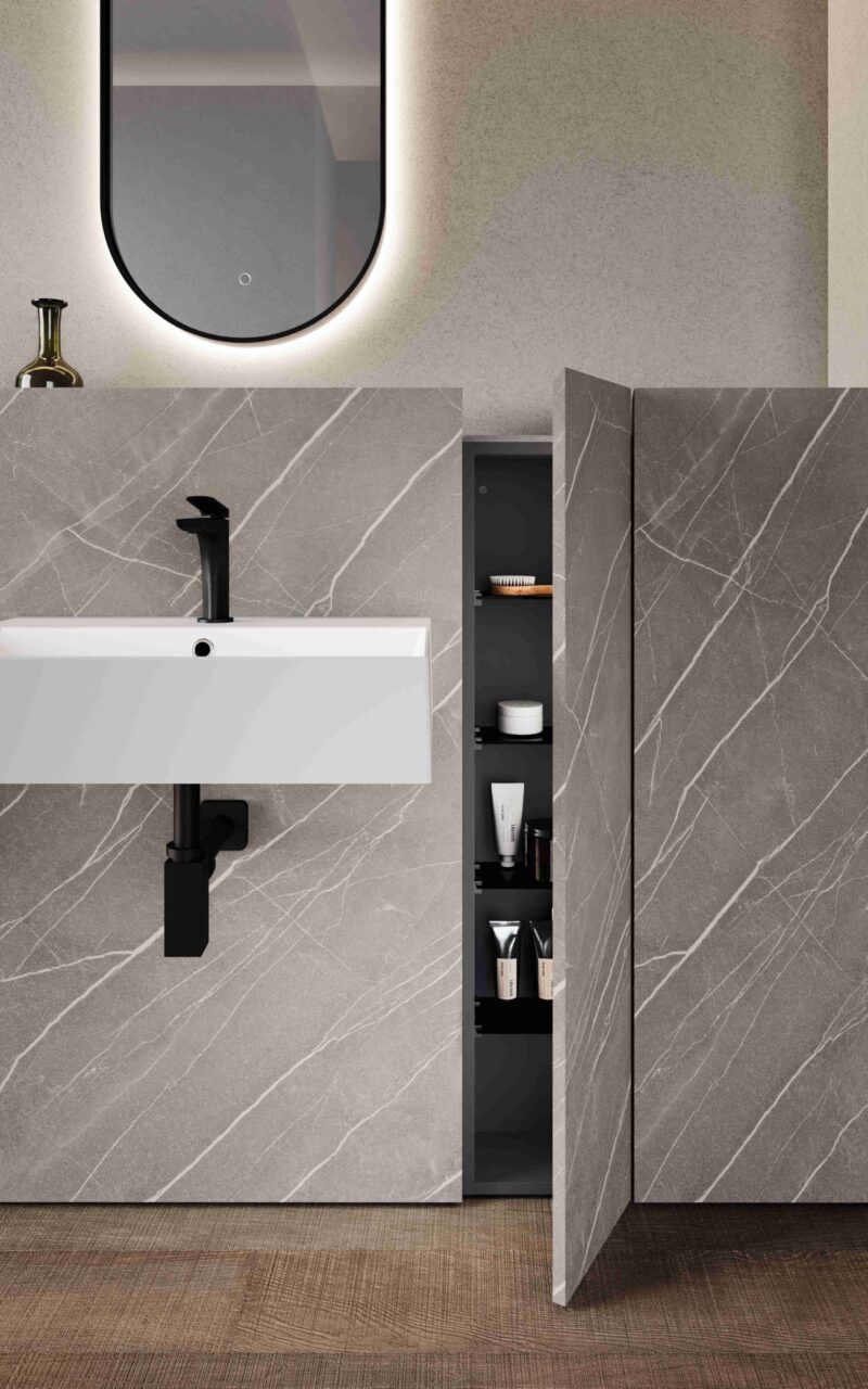 Boiserie Bagno di Design | M2 Wally | Baxar Azzurra - immagine 4