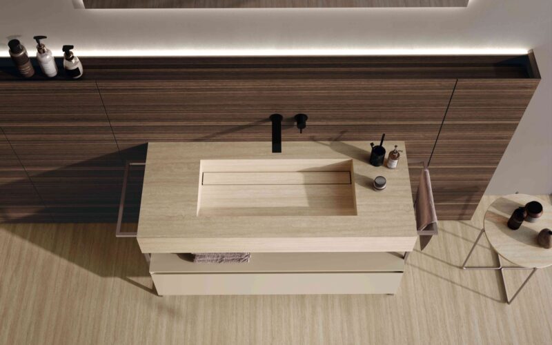 Mobile Bagno con Struttura a Vista | M3 Wally | Baxar Azzurra - immagine 4
