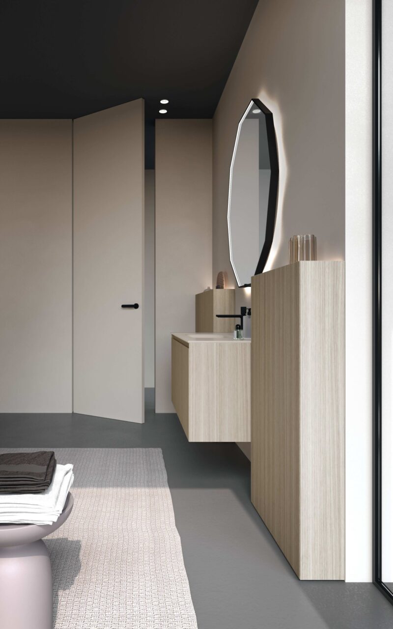 Mobile Bagno Sospeso con Boiserie | M3 Wally | Baxar Azzurra - immagine 2