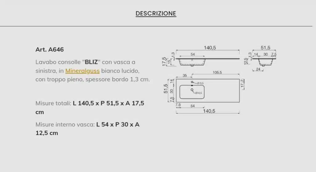 Dettaglio Mobile Coprilavatrice LAB60 Compab: maniglia a gola, anta battente, finitura resistente all'umidità