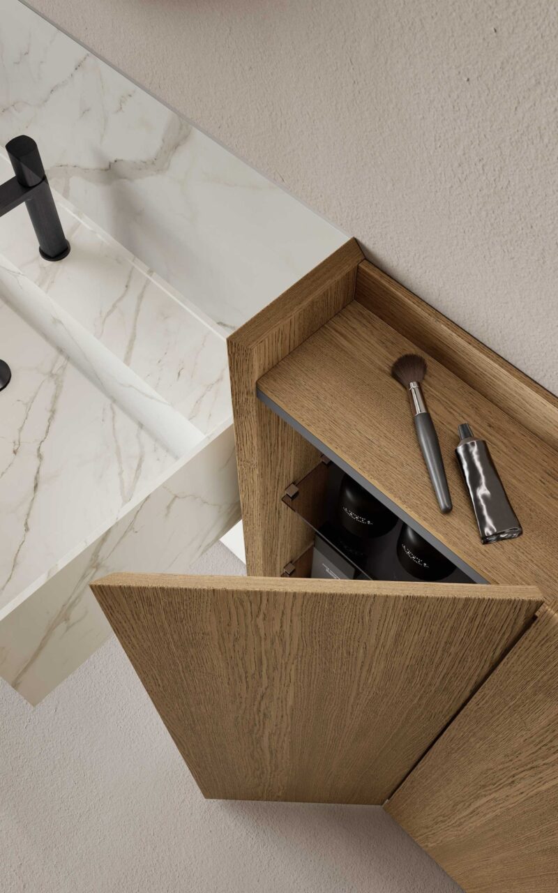 Mobile Bagno con Lavabo Monolite | M3 Wally | Baxar Azzurra - immagine 7