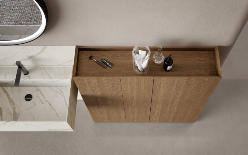 Mobile Bagno con Lavabo Monolite | M3 Wally | Baxar Azzurra - immagine 6
