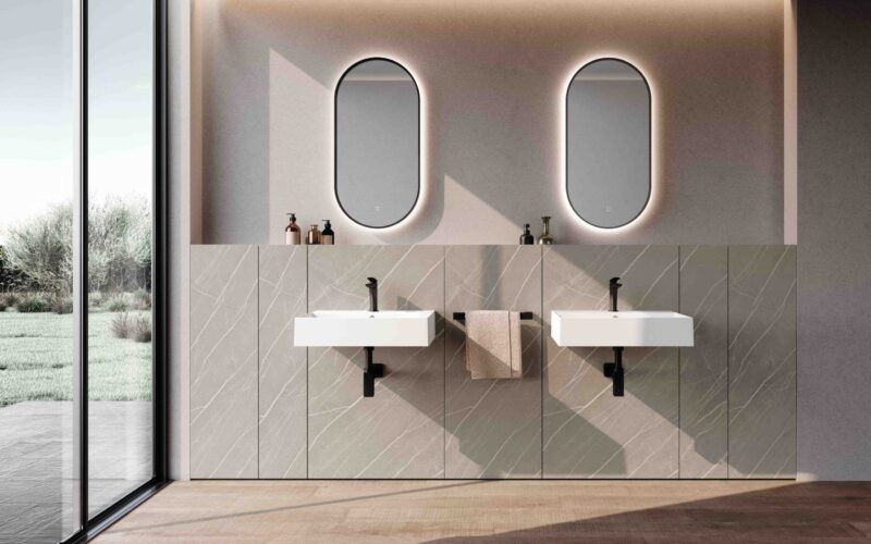 Boiserie Bagno di Design | M2 Wally | Baxar Azzurra - immagine 3