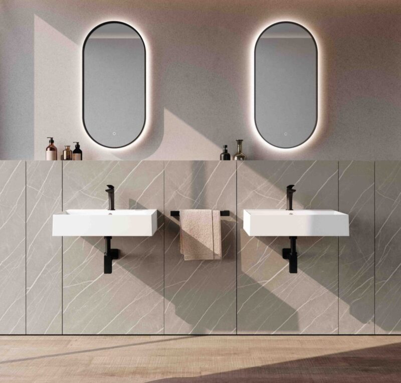 Boiserie Bagno di Design | M2 Wally | Baxar Azzurra