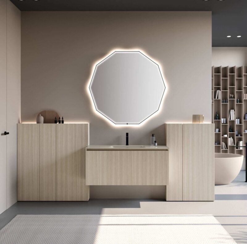 Mobile Bagno Sospeso con Boiserie | M3 Wally | Baxar Azzurra