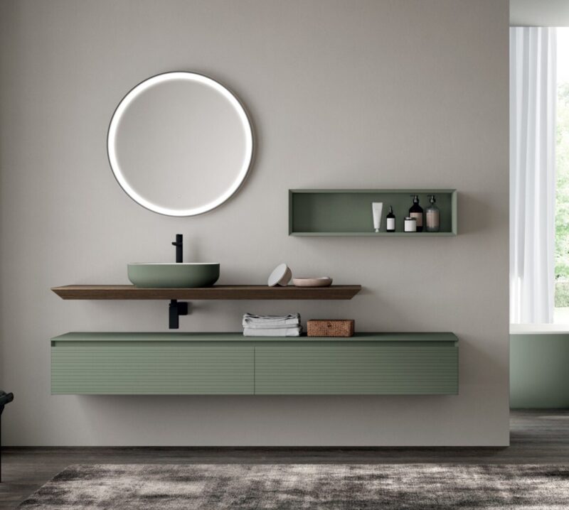 Mobile Bagno Cannettato di Design | M3 System | Baxar Azzurra