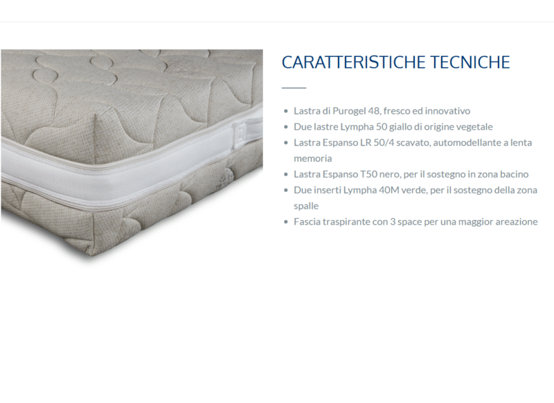 Materasso a 5 Strati in Memory Foam Royal Fresh | Dispositivo Medico - immagine 2