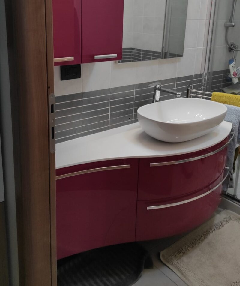 Mobile Bagno Curvo di Design Soul W707 | ARCOM   L.106 CM - immagine 4