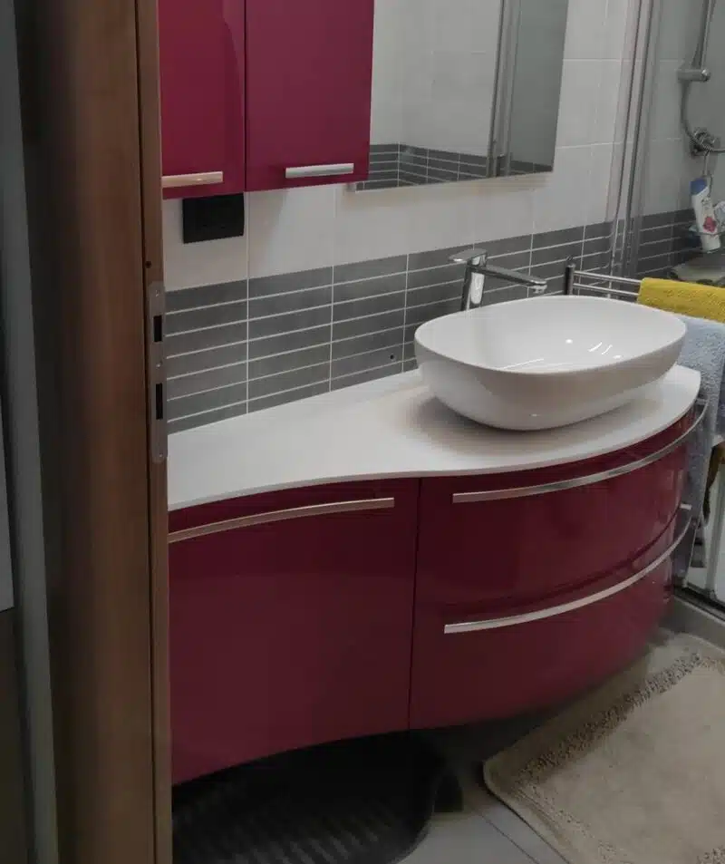 Mobile Bagno Curvo Design Soul W707 ARCOM - L.106 CM - foto 4