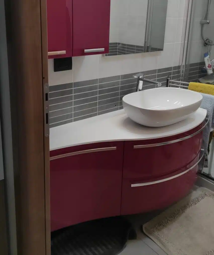 Mobile Bagno Curvo Design Soul W707 ARCOM - L.106 CM - foto 4