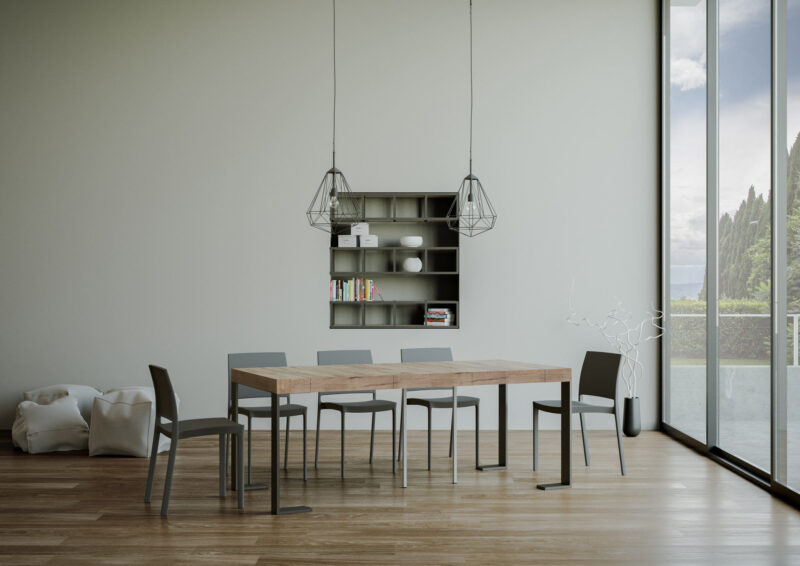 Consolle allungabile 90x40/196 cm Tecno Small Premium quercia natura - immagine 3