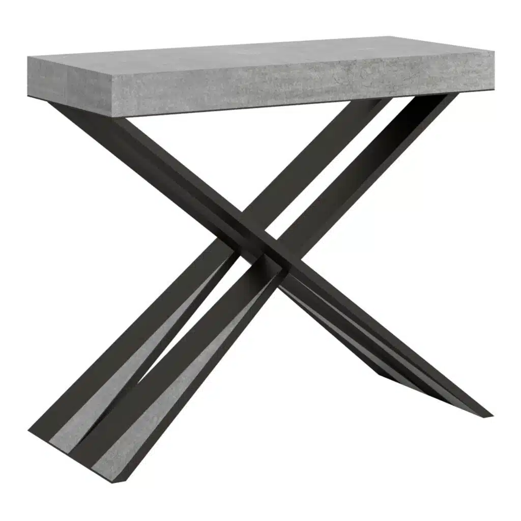 Consolle allungabile 90x40/300 cm Diago cemento - foto 1