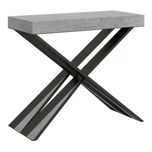 Consolle allungabile 90x40/300 cm Diago Premium cemento