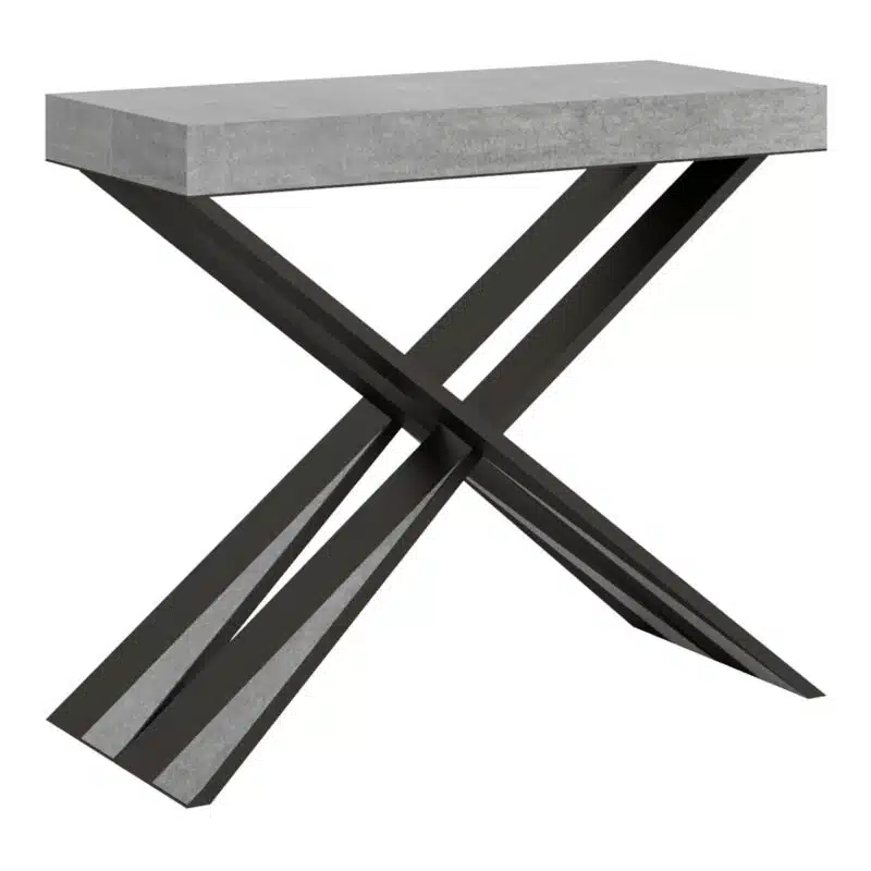 Consolle allungabile 90x40/300 cm Diago cemento - foto 1