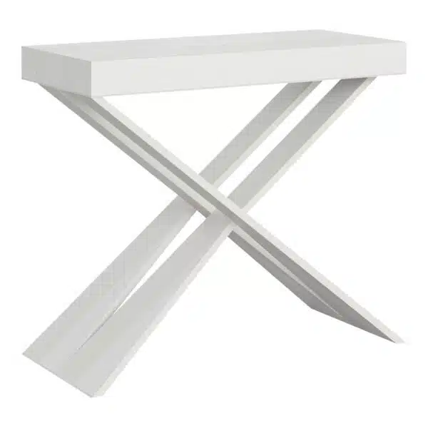 Consolle allungabile 90x40/300 cm Diago bianco frassino