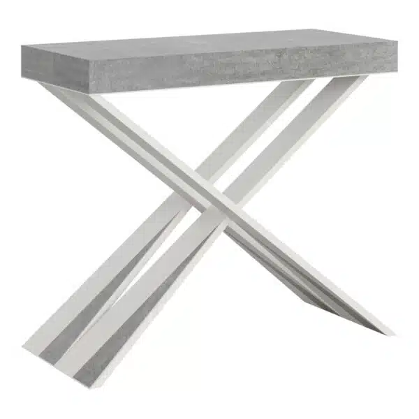 Consolle allungabile 90x40/300 cm Diago cemento
