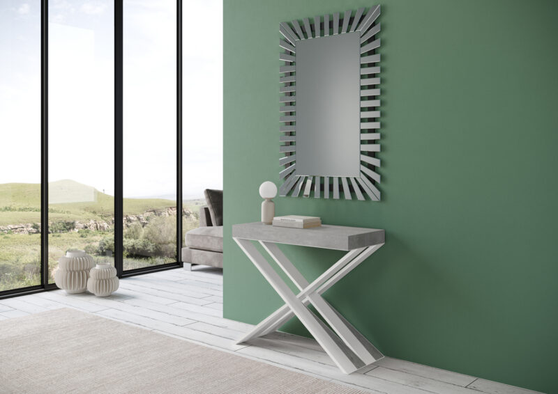 Consolle allungabile 90x40/300 cm Diago cemento - immagine 3