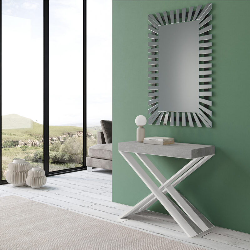 Consolle allungabile 90x40/300 cm Diago cemento - immagine 2