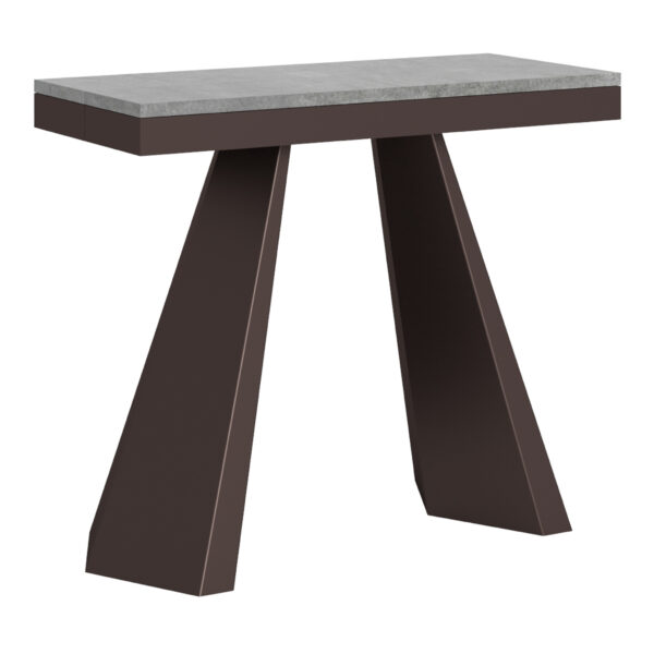 Consolle allungabile 90x40/300 cm Diamante Evolution cemento