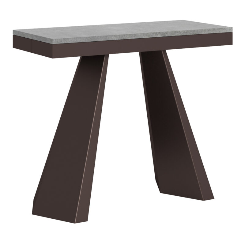 Consolle allungabile 90x40/300 cm Diamante Evolution cemento