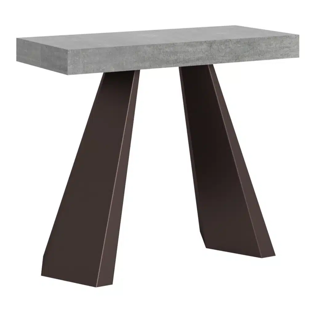 Consolle allungabile 90x40/196 cm Diamante Small Premium cemento - foto 1